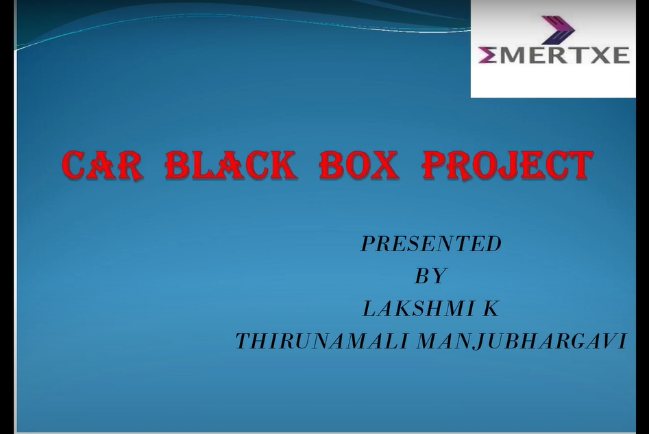 Car Black Box Project