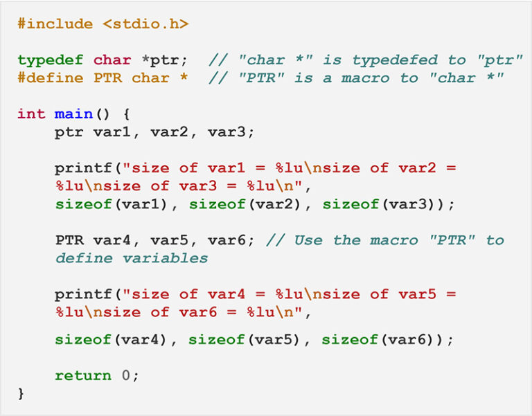 Mastering Typedef and Macros in C: Understanding the Differences