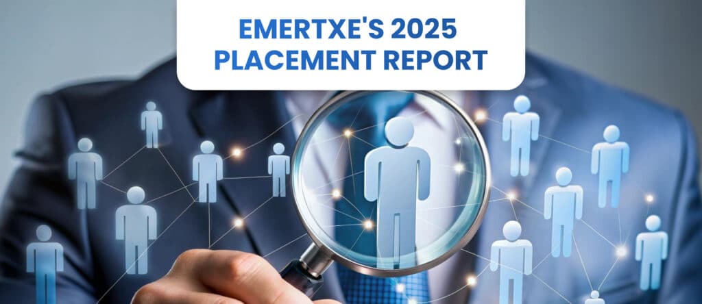 Emertxe 2025 placement report with hiring and career highlights.