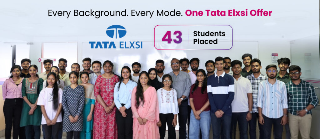 43 Emertxe students placed at Tata Elxsi in Q1 2026 highlighting embedded systems course placement success