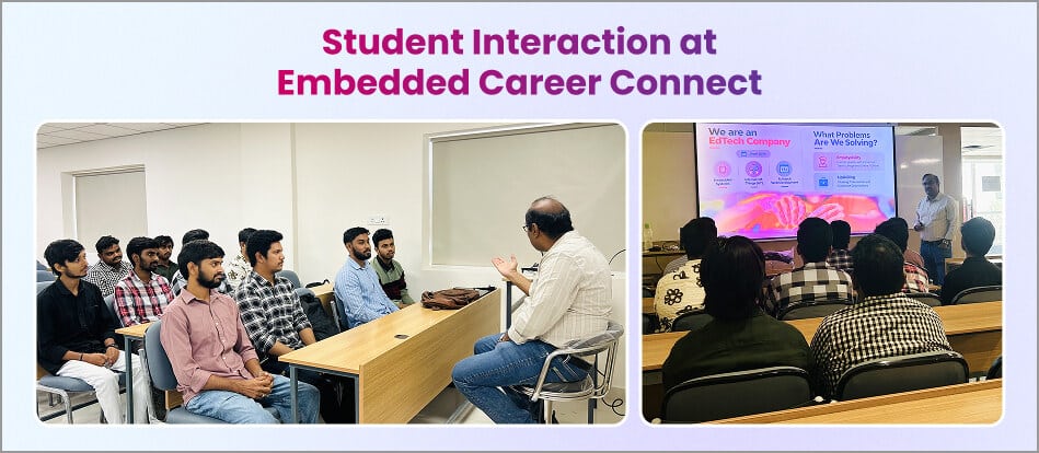 Emertxe Director interaction with students in carrer connect